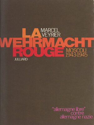 cover image of La Wehrmacht rouge